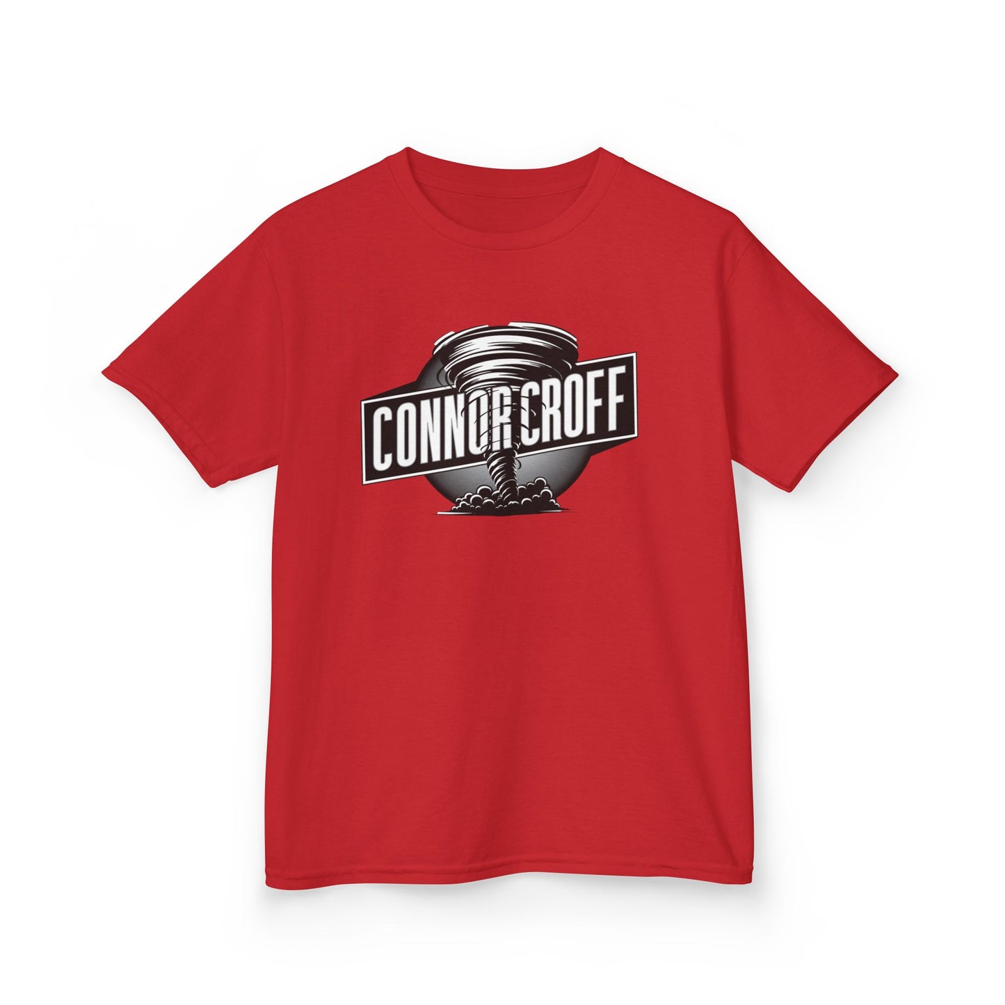 YOUTH (KIDS) Connor Croff Black White Circle Logo Heavy Cotton™ Tee