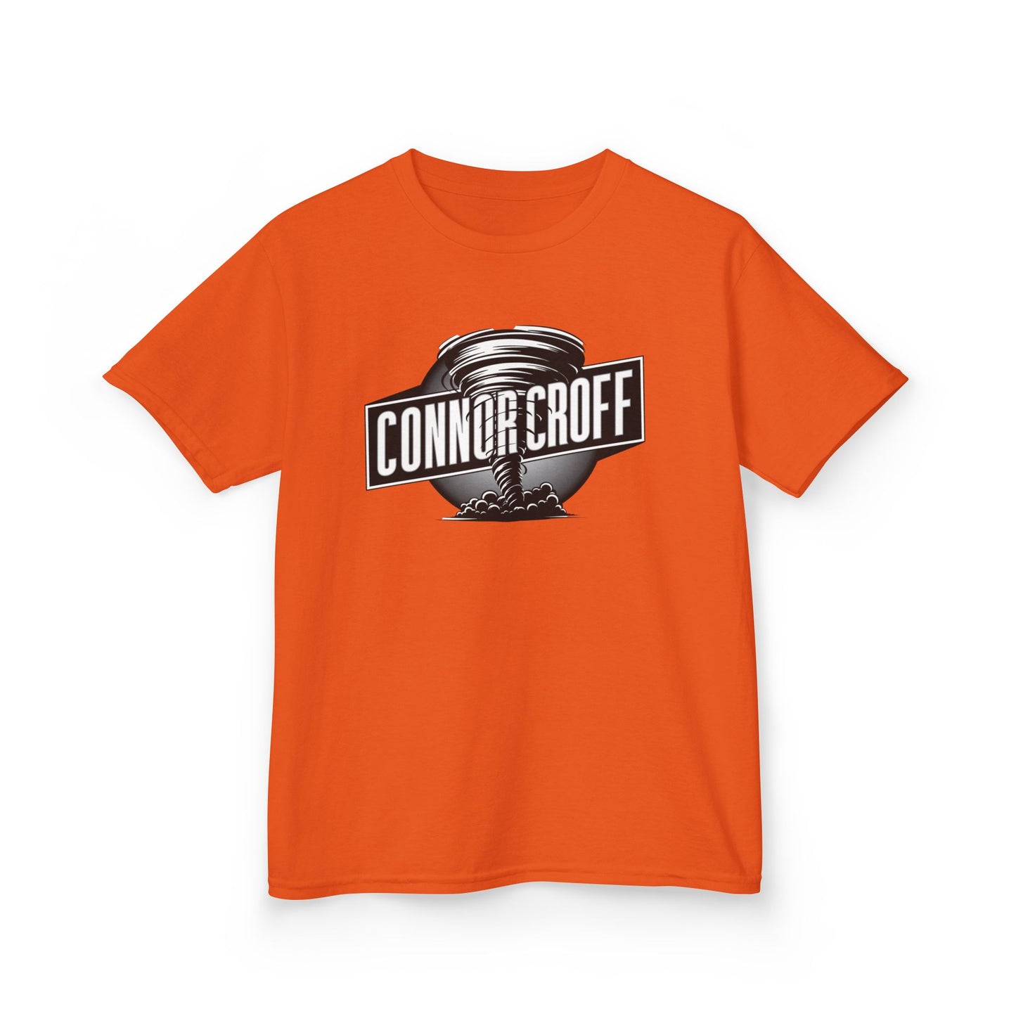 YOUTH (KIDS) Connor Croff Black White Circle Logo Heavy Cotton™ Tee