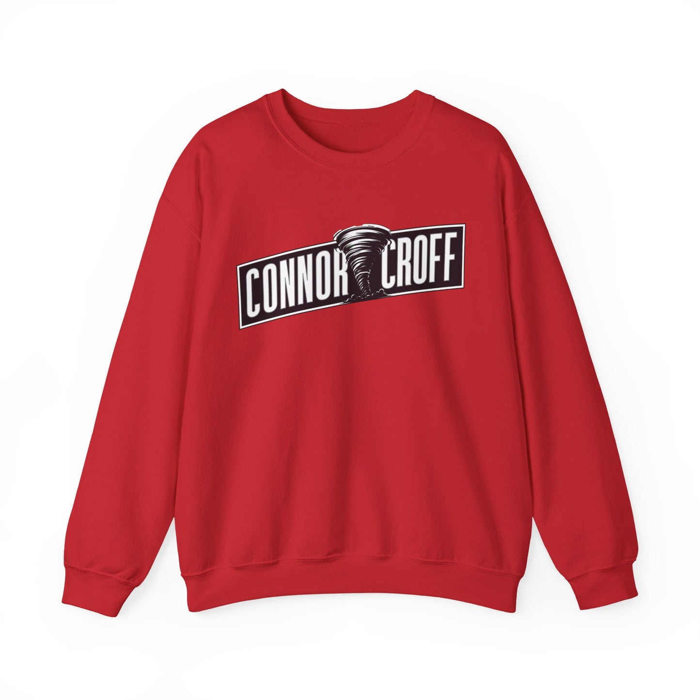 Connor Croff Black White Logo Unisex Heavy Blend™ Crewneck Sweatshirt