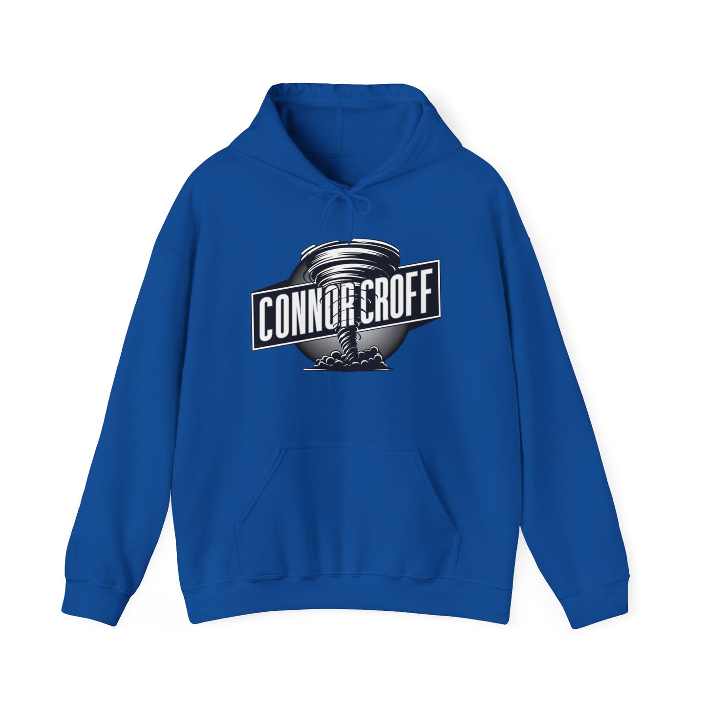 Connor Croff Black White Circle Logo Unisex Heavy Blend™ Hooded Sweatshirt