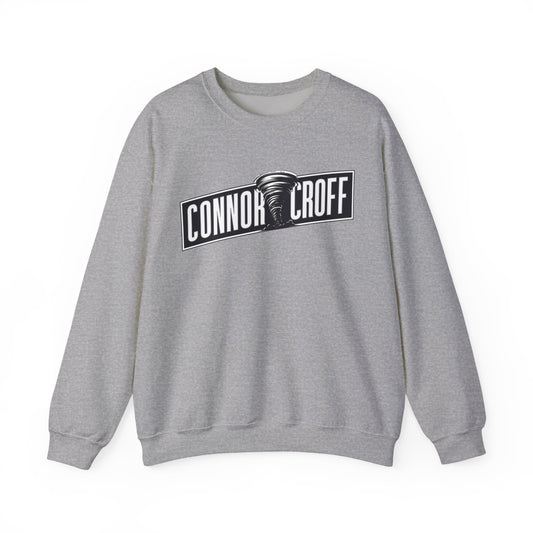Connor Croff Black White Logo Unisex Heavy Blend™ Crewneck Sweatshirt