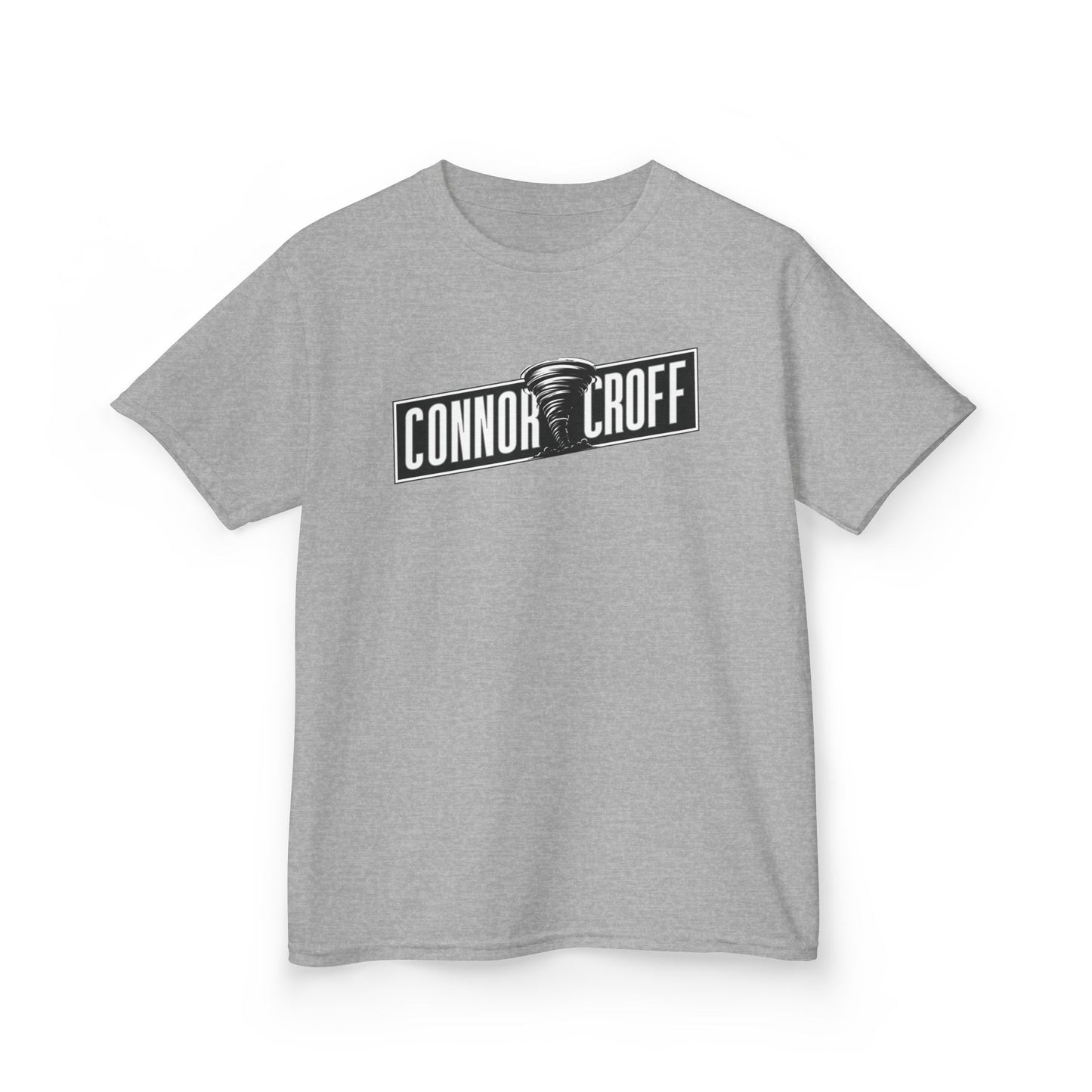 YOUTH (KIDS) Connor Croff Black White Logo Heavy Cotton™ Tee