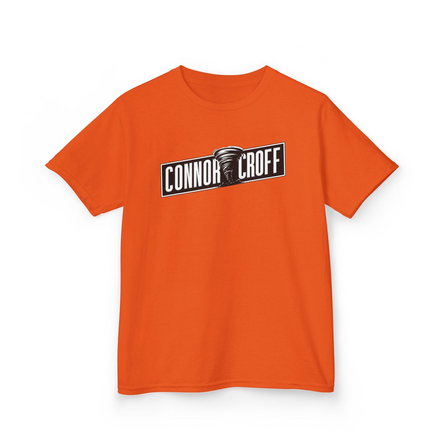 YOUTH (KIDS) Connor Croff Black White Logo Heavy Cotton™ Tee