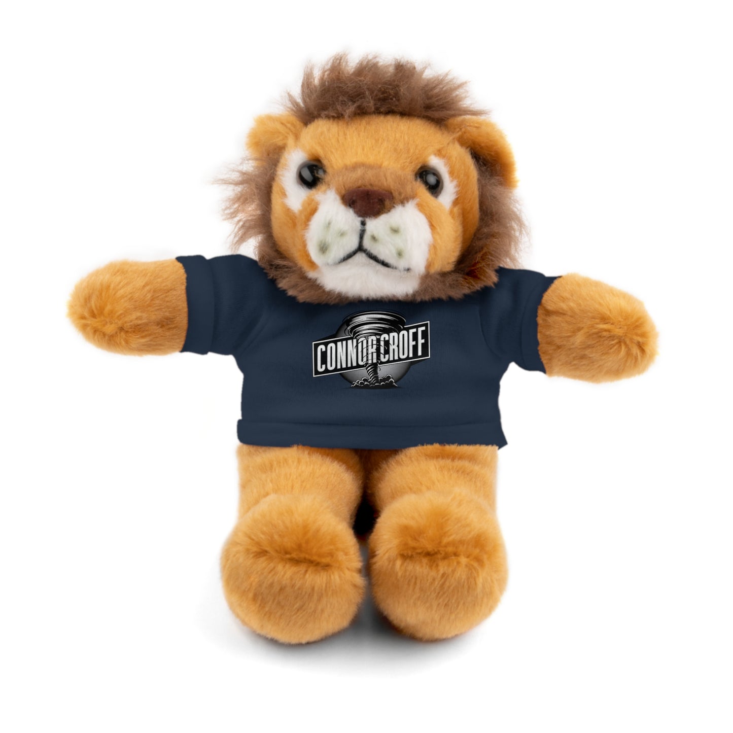 Stuffed Animal Plush LION with Connor Croff Circle Logo Tee