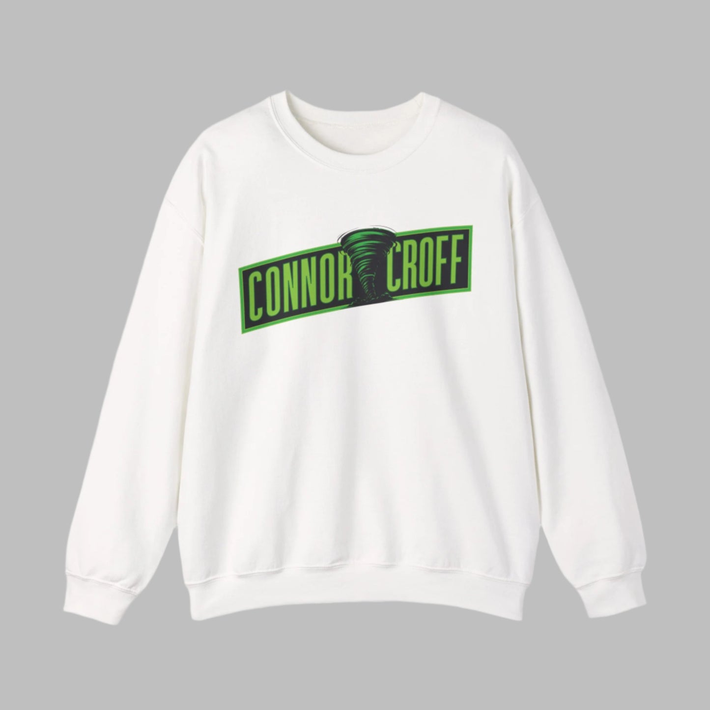 Connor Croff Green Logo Unisex Heavy Blend™ Crewneck Sweatshirt