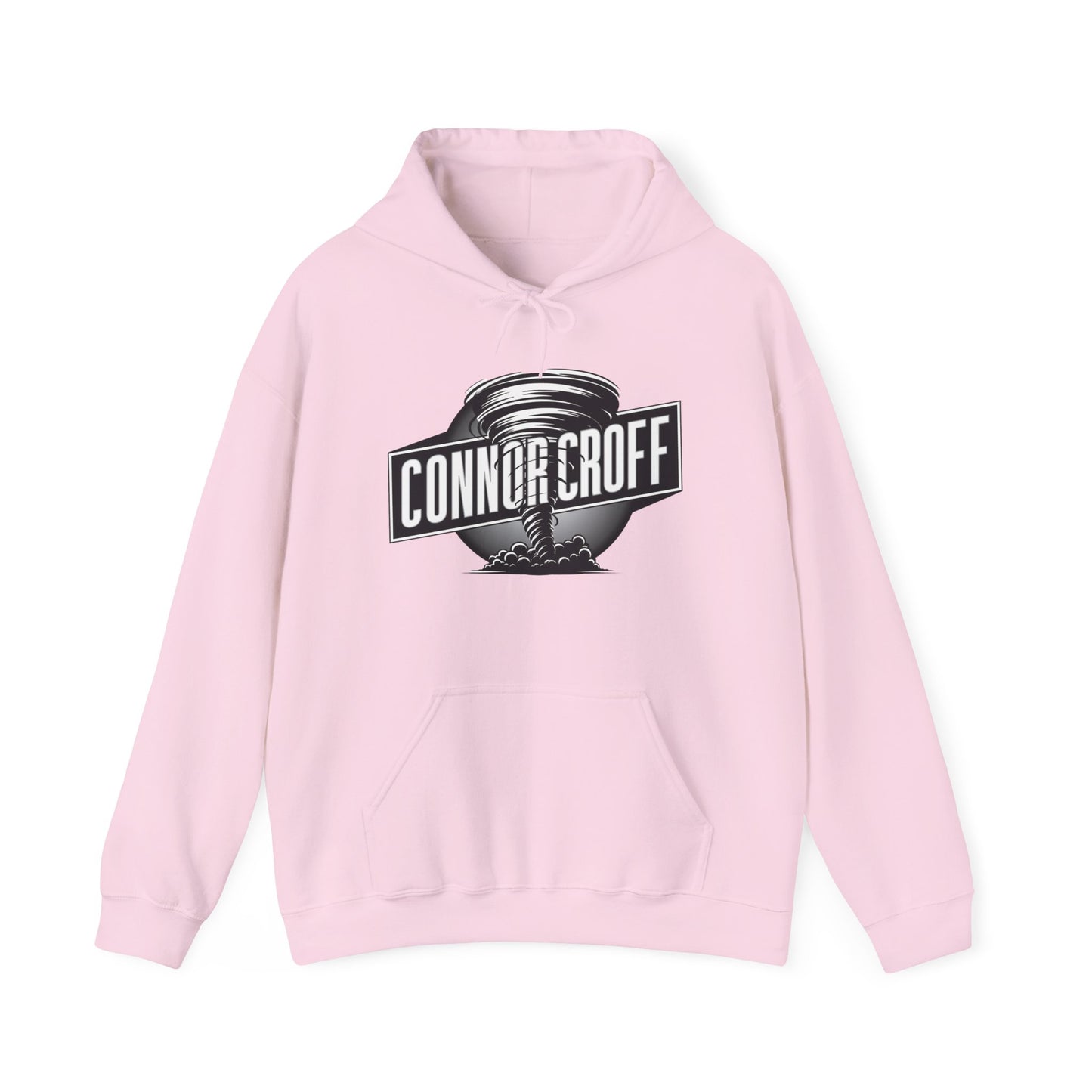 Connor Croff Black White Circle Logo Unisex Heavy Blend™ Hooded Sweatshirt