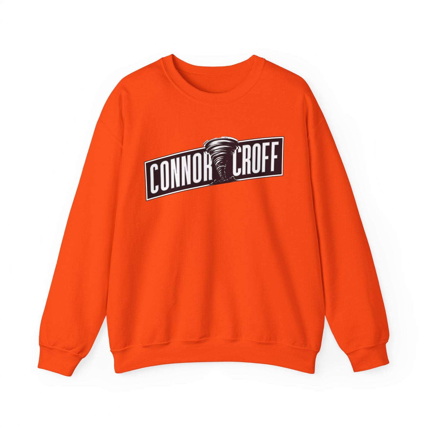 Connor Croff Black White Logo Unisex Heavy Blend™ Crewneck Sweatshirt