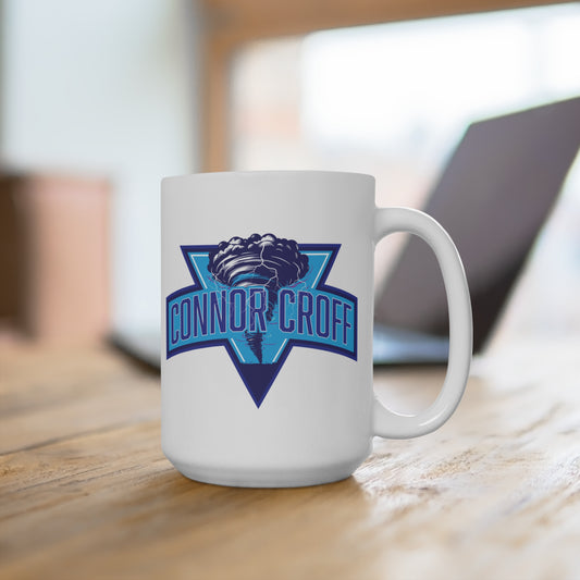 Connor Croff Blue Logo Mug 15oz