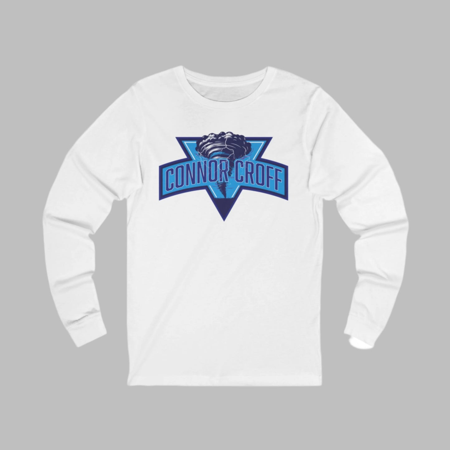 Connor Croff Blue Logo Unisex Jersey Long Sleeve Tee