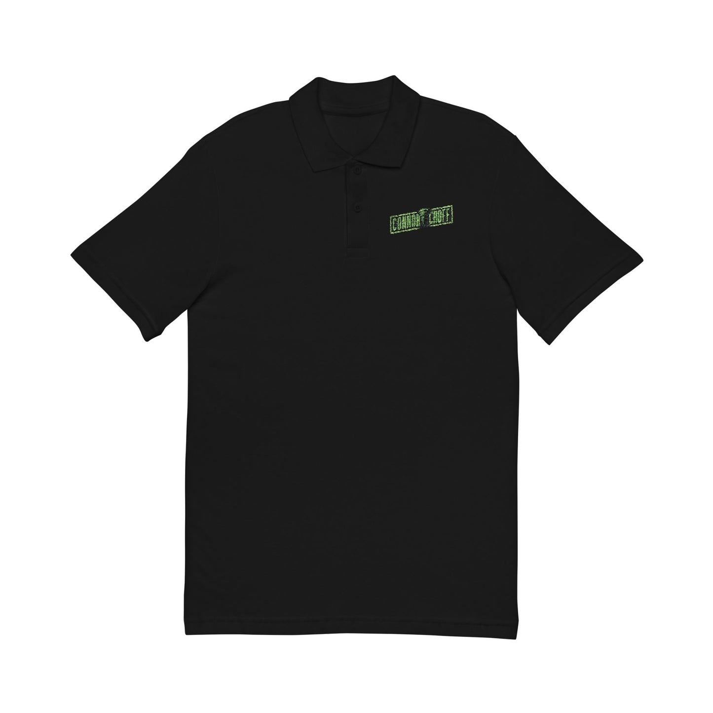 Connor Croff Green Logo Unisex Polo Shirt Embroider Logo