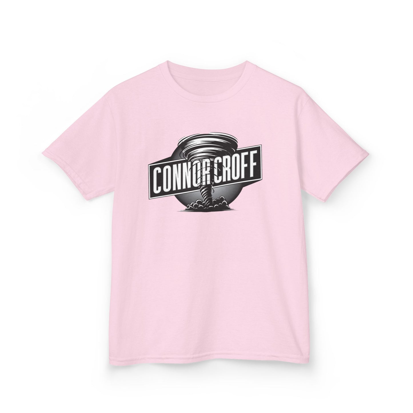 YOUTH (KIDS) Connor Croff Black White Circle Logo Heavy Cotton™ Tee