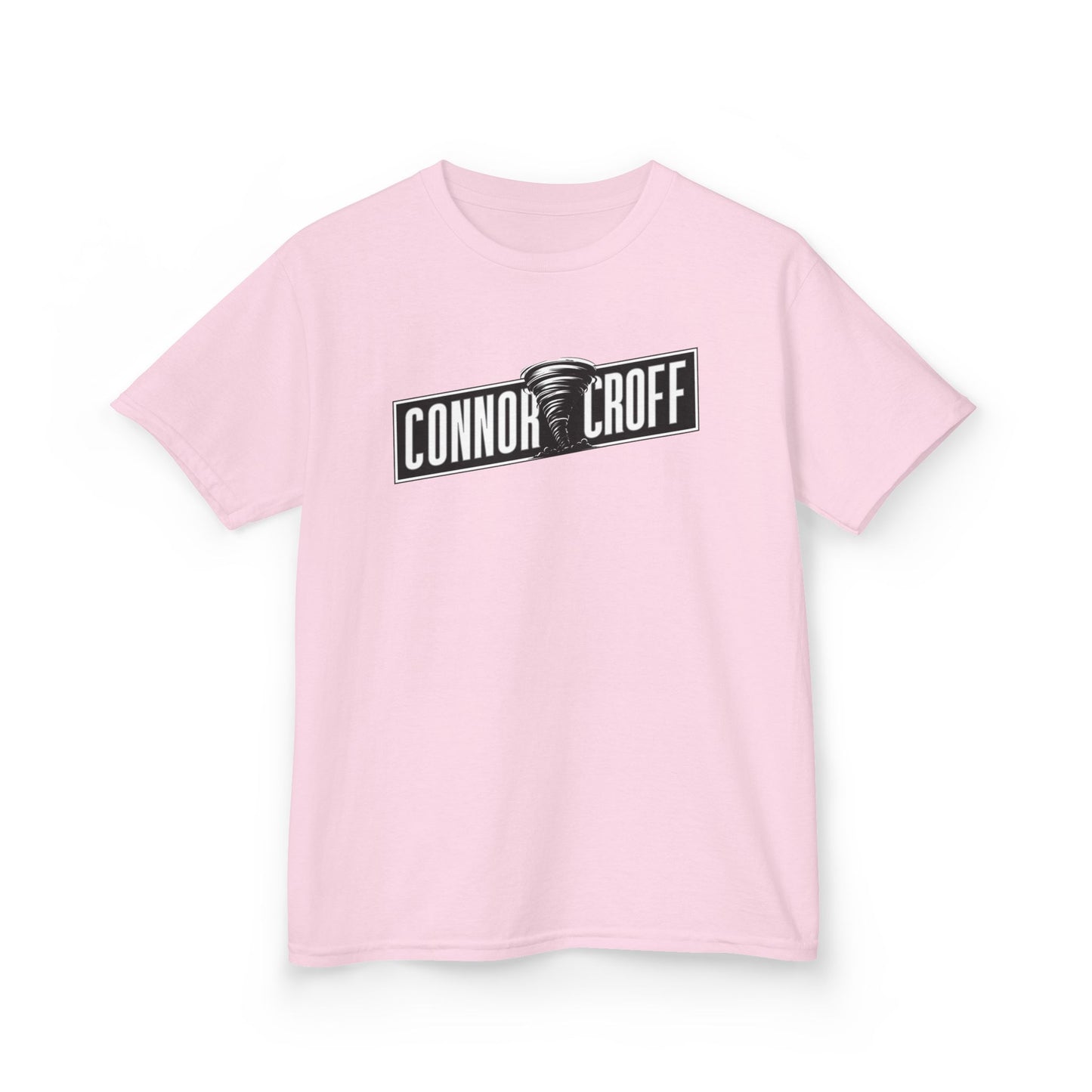 YOUTH (KIDS) Connor Croff Black White Logo Heavy Cotton™ Tee