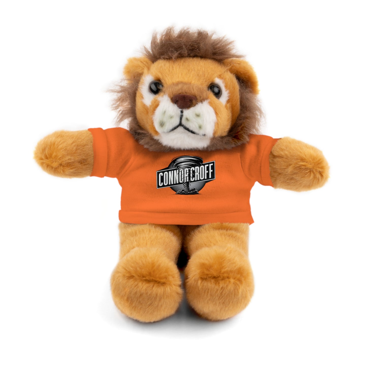 Stuffed Animal Plush LION with Connor Croff Circle Logo Tee
