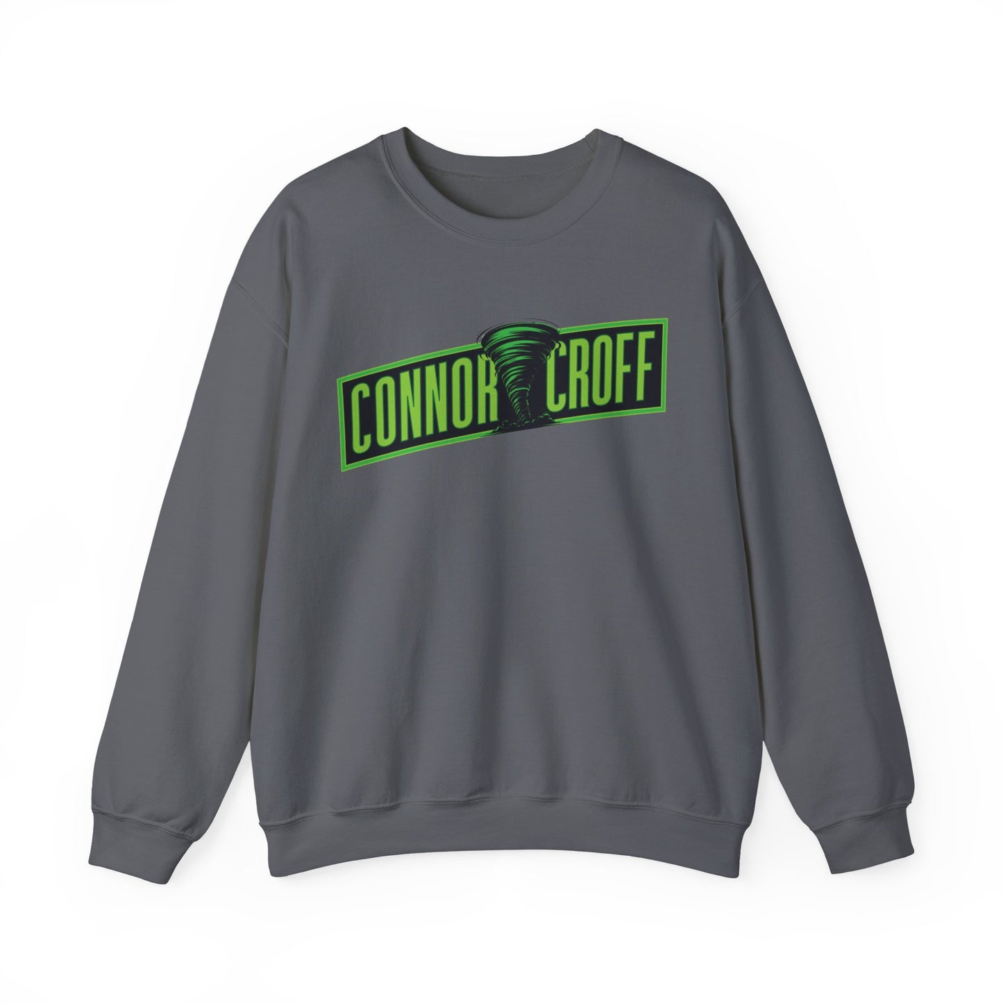 Connor Croff Green Logo Unisex Heavy Blend™ Crewneck Sweatshirt