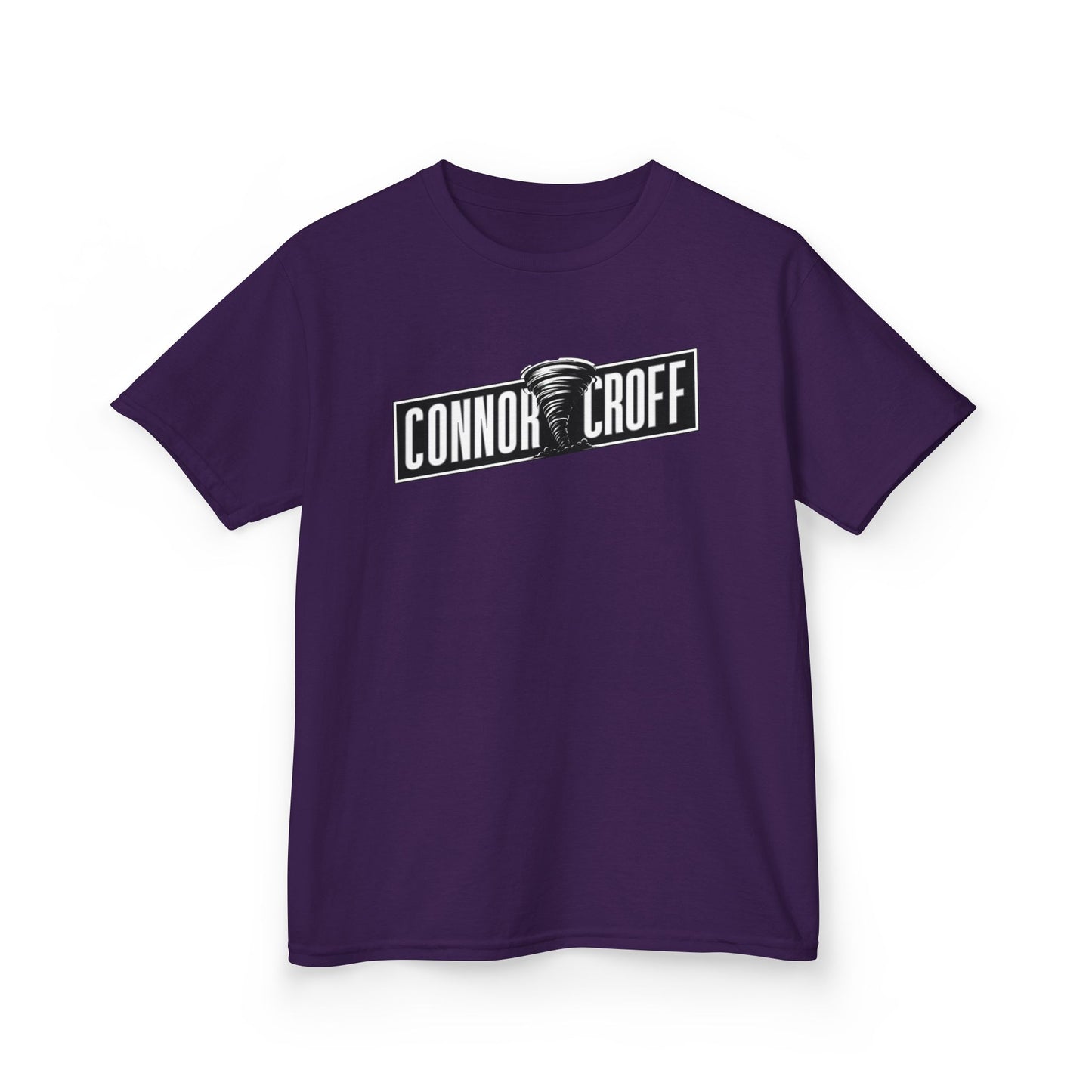 YOUTH (KIDS) Connor Croff Black White Logo Heavy Cotton™ Tee
