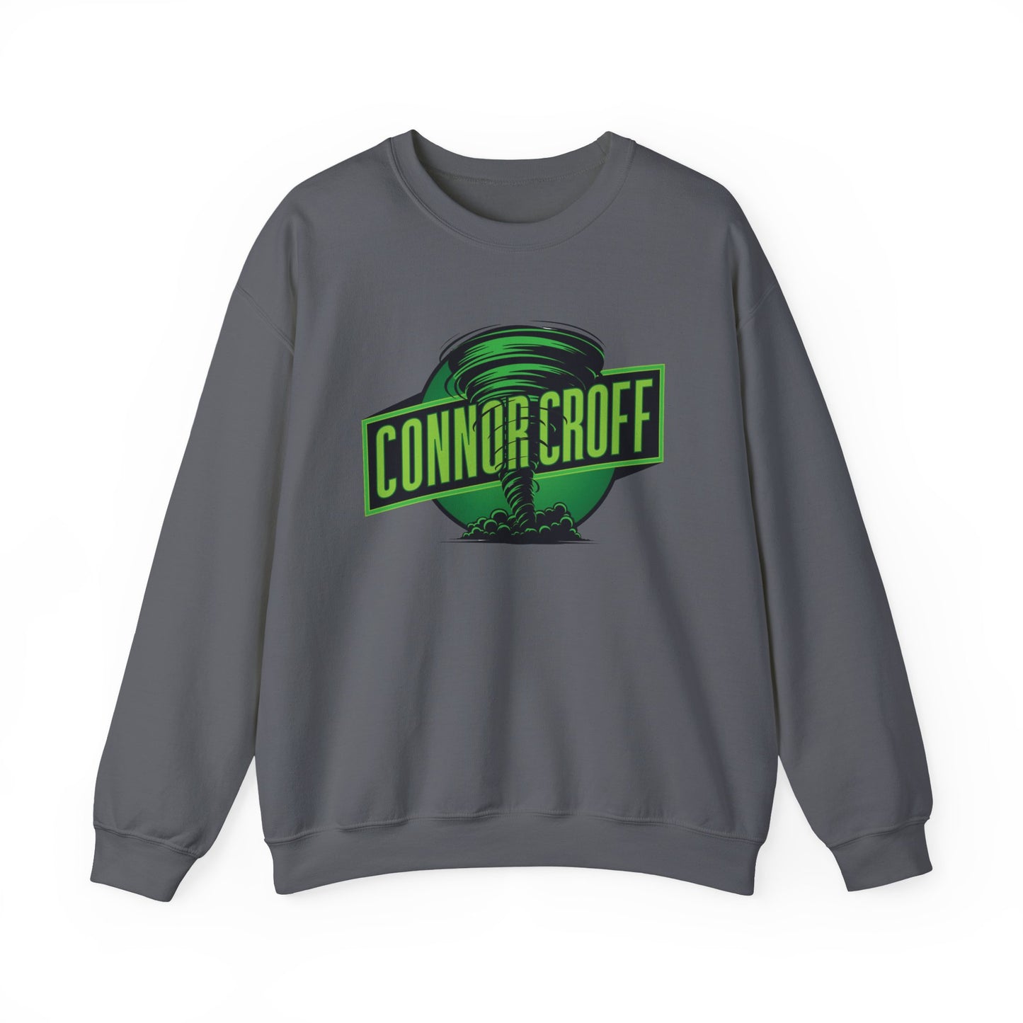 Connor Croff Green Circle Logo Unisex Heavy Blend™ Crewneck Sweatshirt