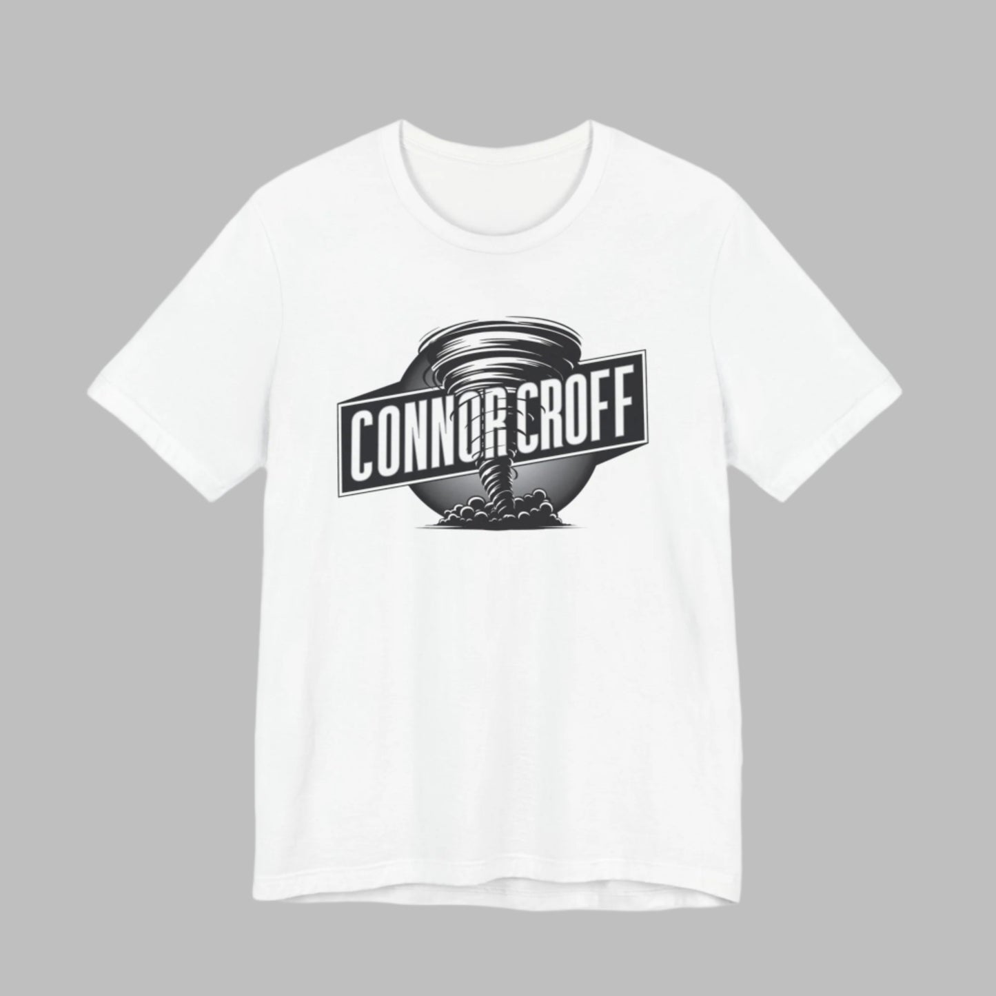 Connor Croff Black White Circle Logo Unisex Jersey Short Sleeve Tee