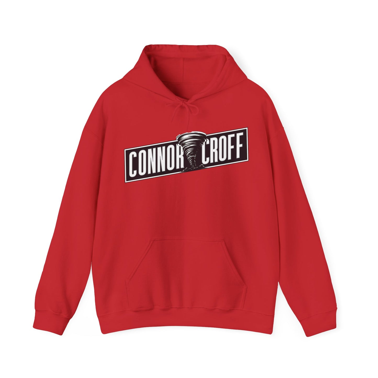Connor Croff Black White Logo Unisex Heavy Blend™ Hooded Sweatshirt