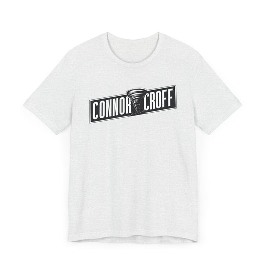 Connor Croff Black White Logo Unisex Jersey Short Sleeve Tee