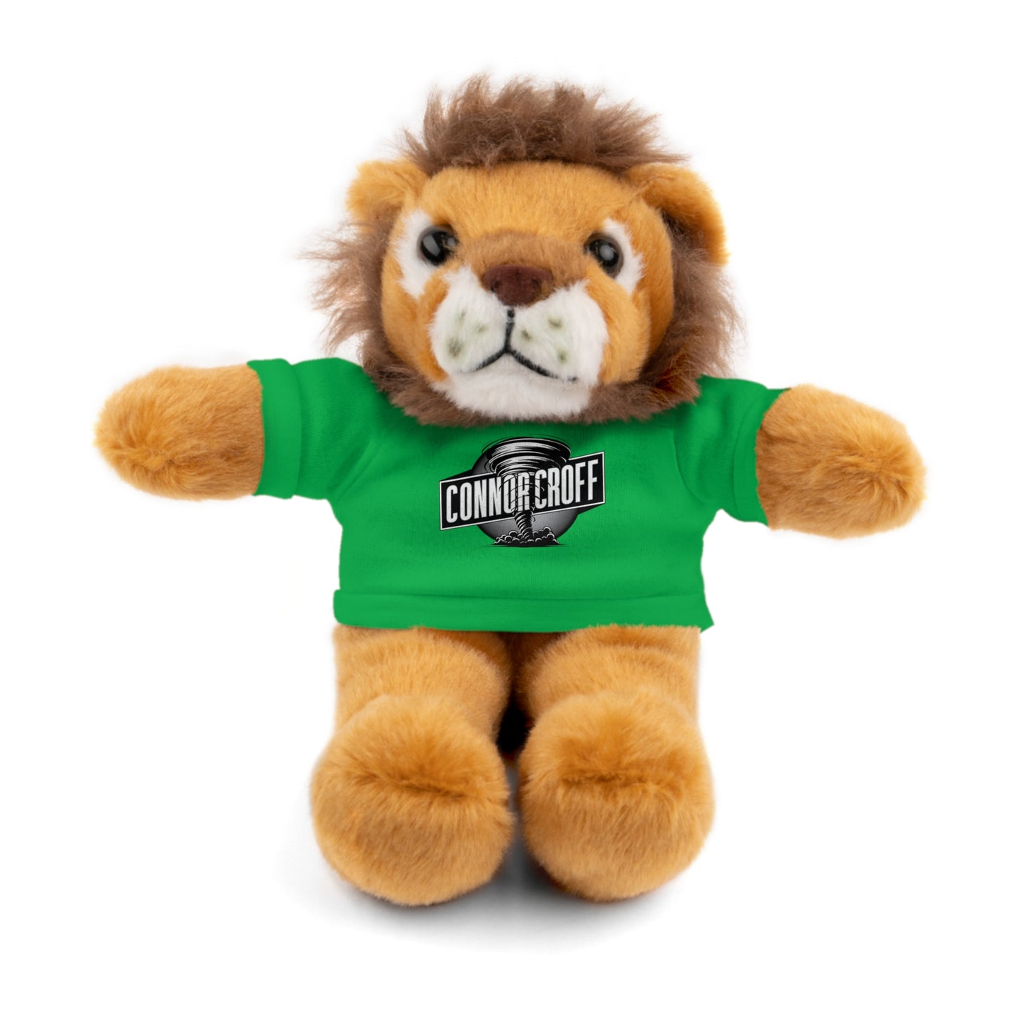 Stuffed Animal Plush LION with Connor Croff Circle Logo Tee