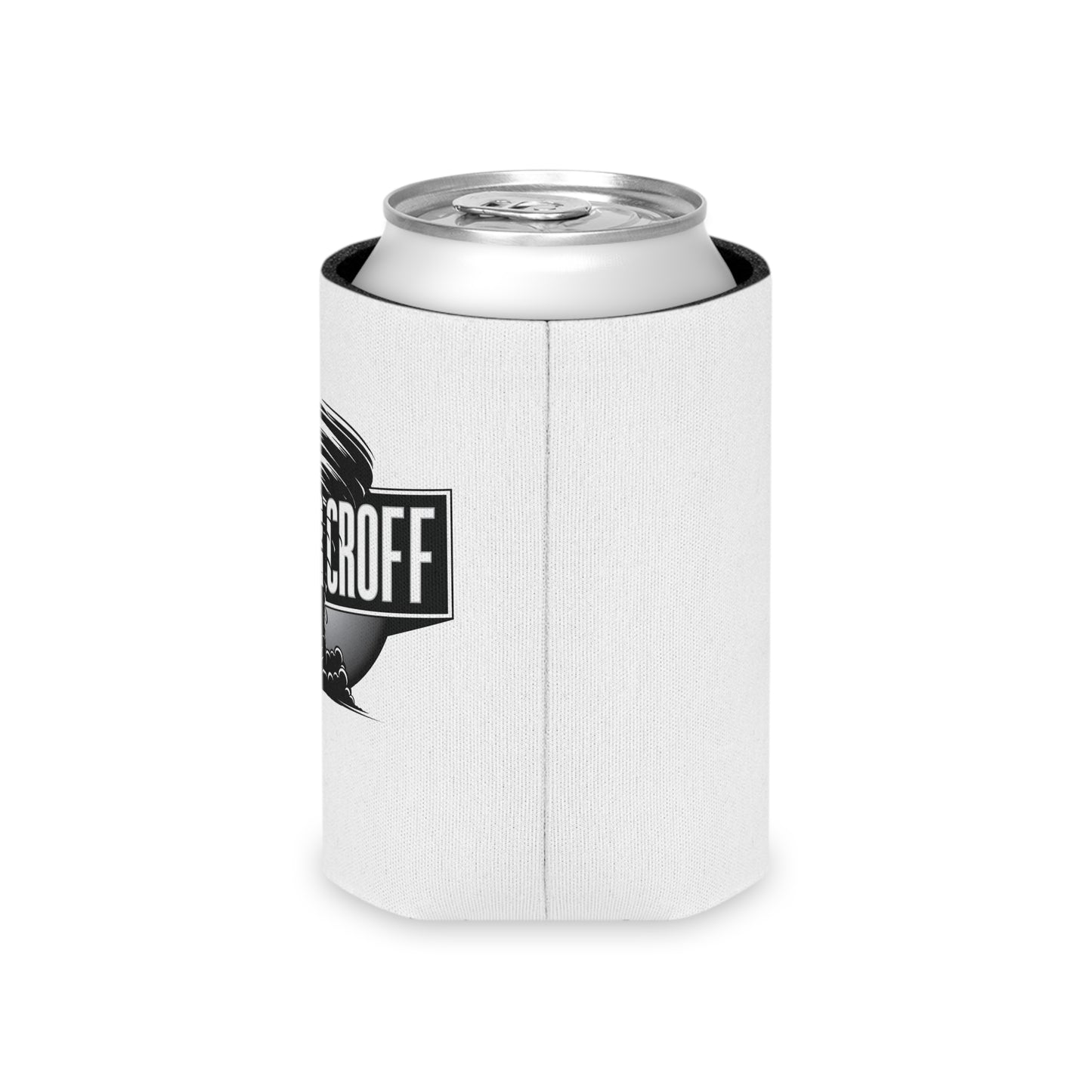 Connor Croff Tornado Black & White Can Cooler Sleeve for Regular Cans