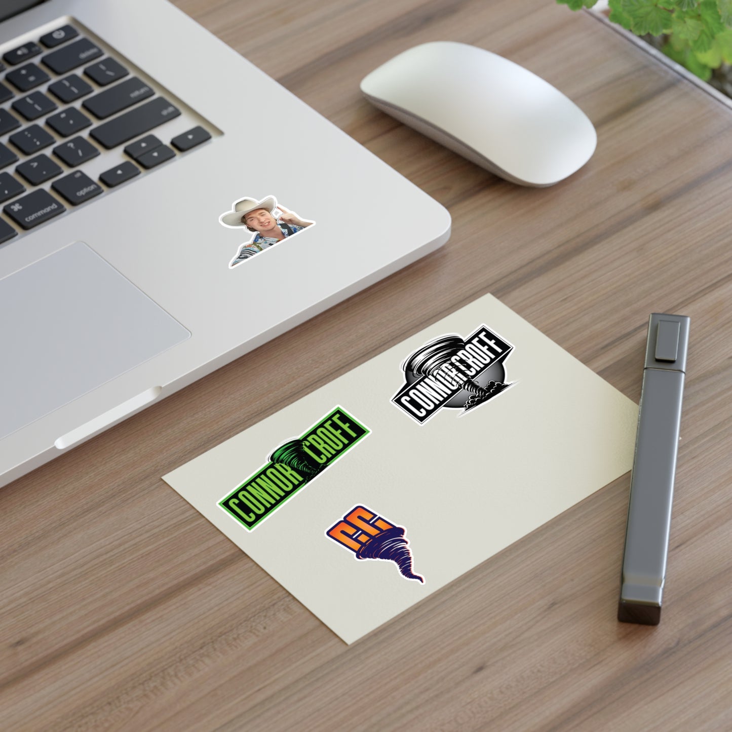 Connor Croff Logo & Picture Sticker Sheet