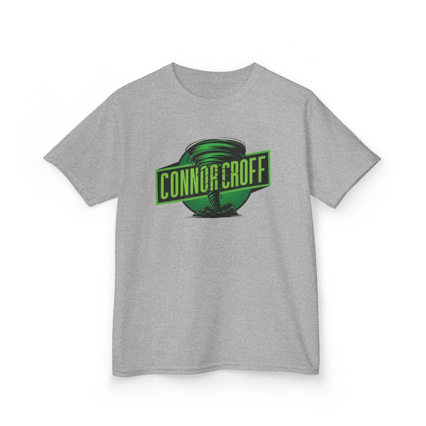 YOUTH (KIDS) Connor Croff Green Circle Logo Heavy Cotton™ Tee