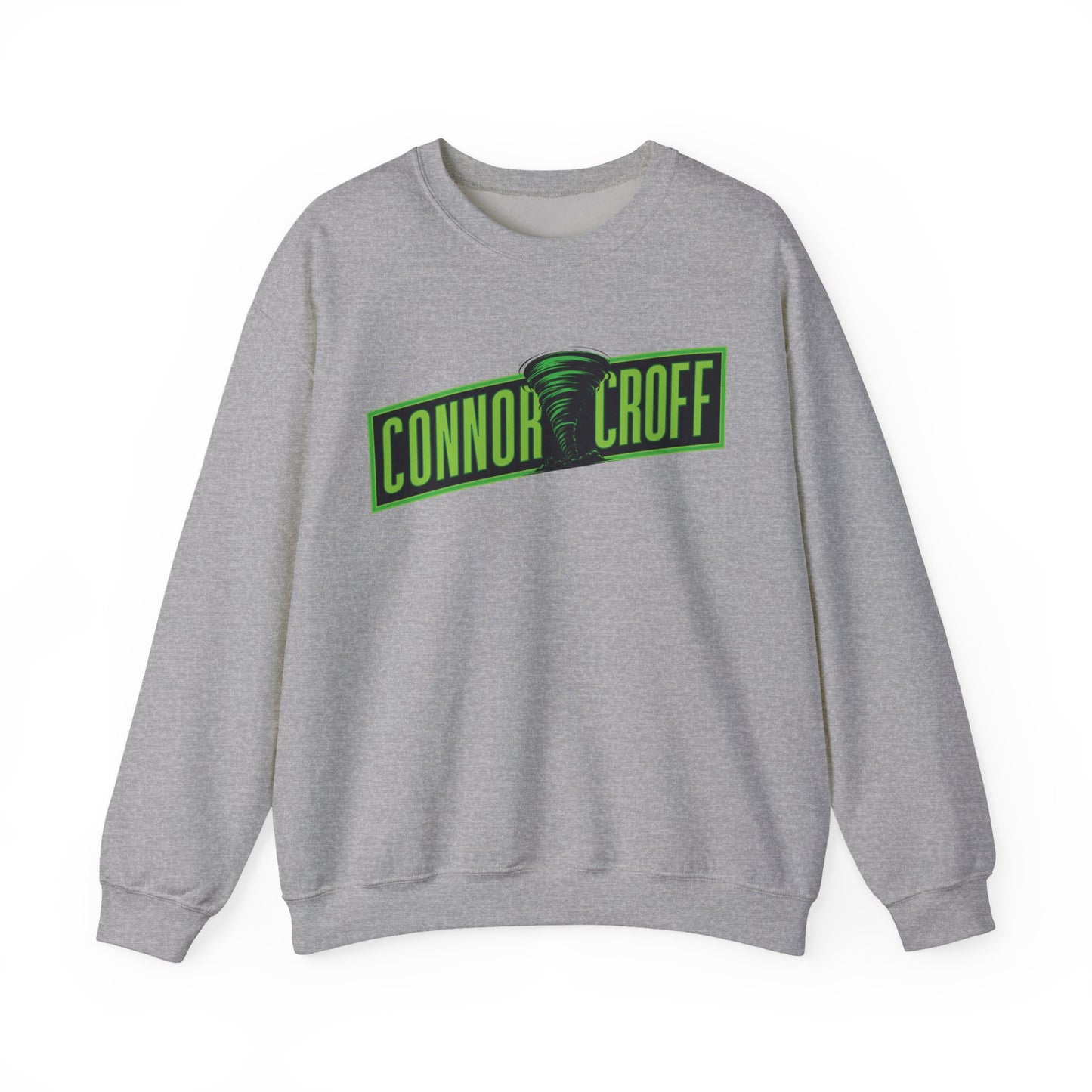 Connor Croff Green Logo Unisex Heavy Blend™ Crewneck Sweatshirt