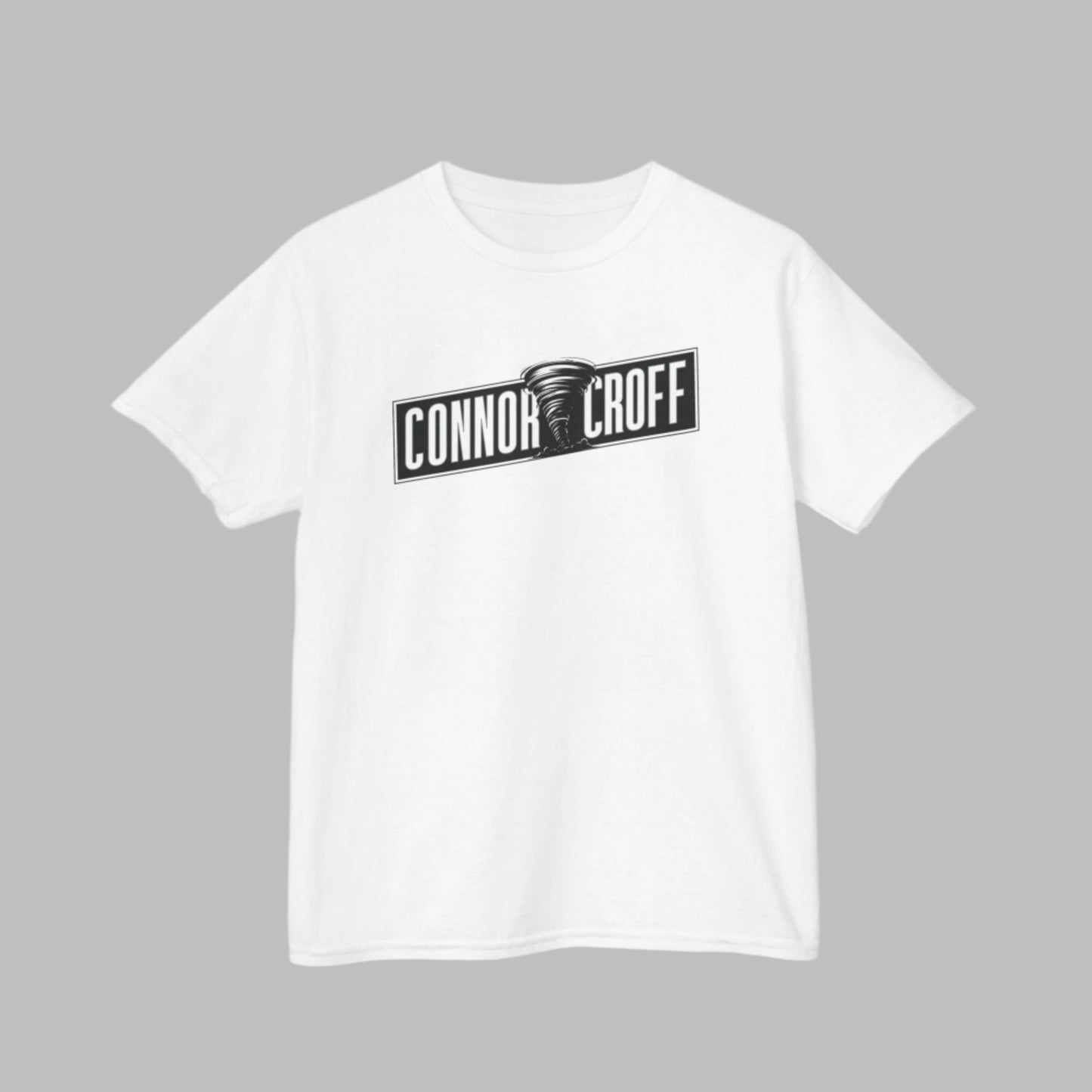 YOUTH (KIDS) Connor Croff Black White Logo Heavy Cotton™ Tee