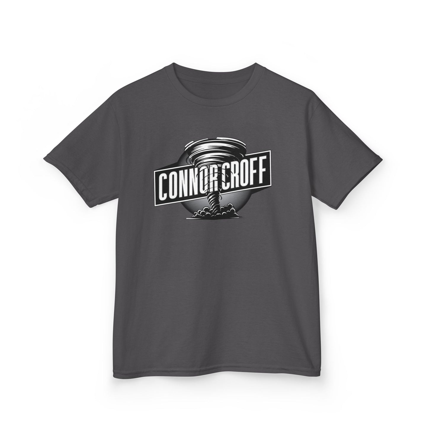 YOUTH (KIDS) Connor Croff Black White Circle Logo Heavy Cotton™ Tee