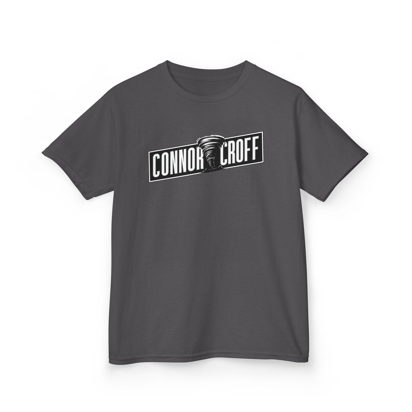 YOUTH (KIDS) Connor Croff Black White Logo Heavy Cotton™ Tee