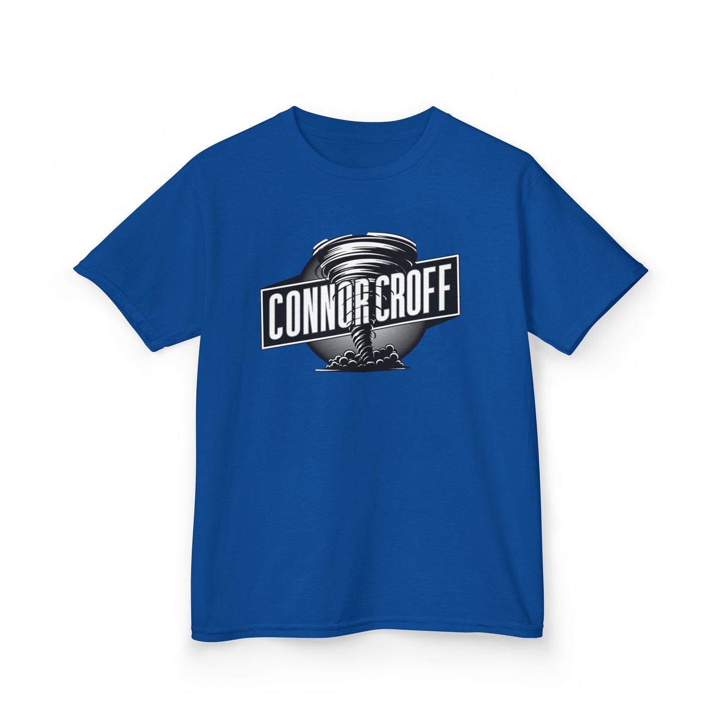 YOUTH (KIDS) Connor Croff Black White Circle Logo Heavy Cotton™ Tee