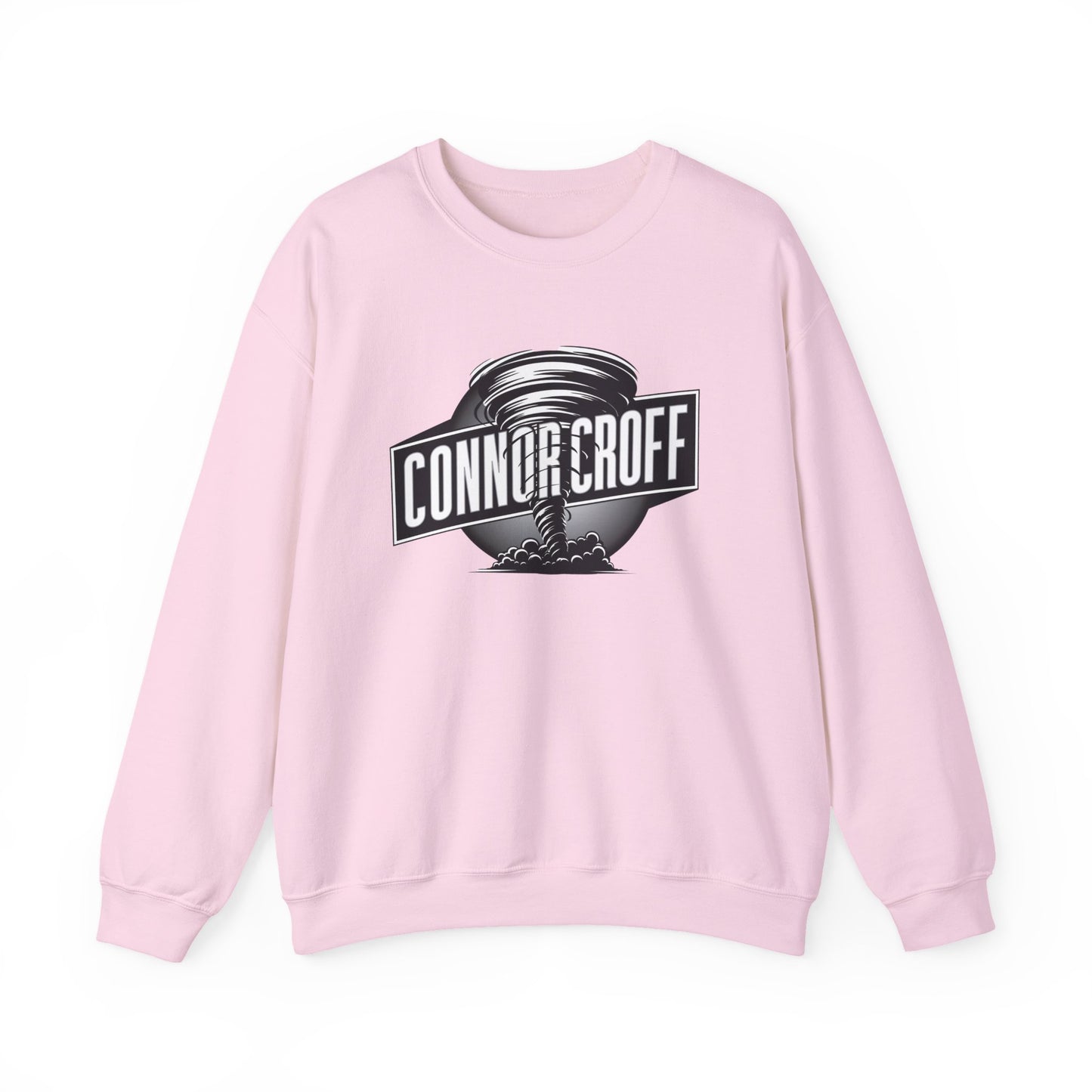 Connor Croff Black White Circle Logo Unisex Heavy Blend™ Crewneck Sweatshirt