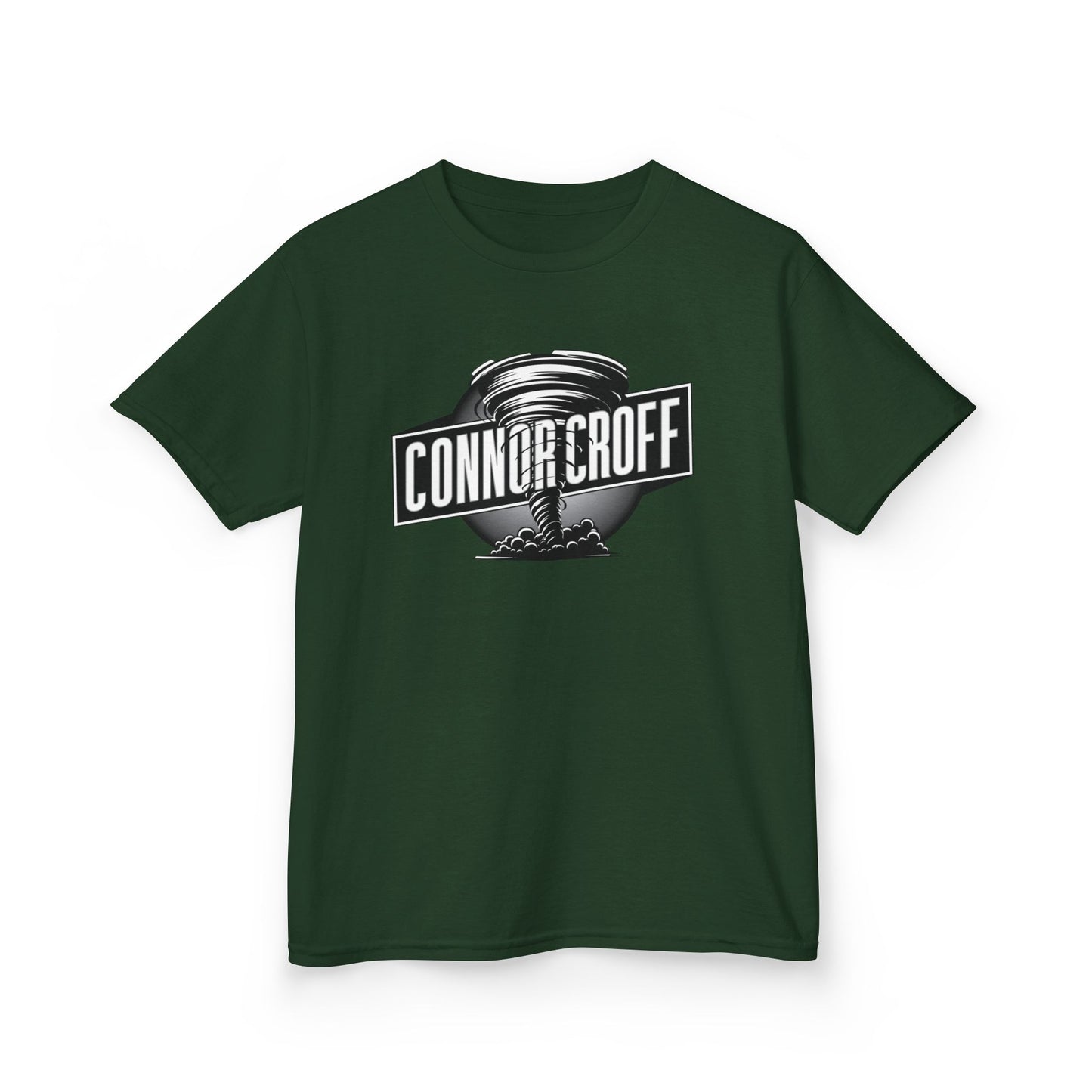 YOUTH (KIDS) Connor Croff Black White Circle Logo Heavy Cotton™ Tee
