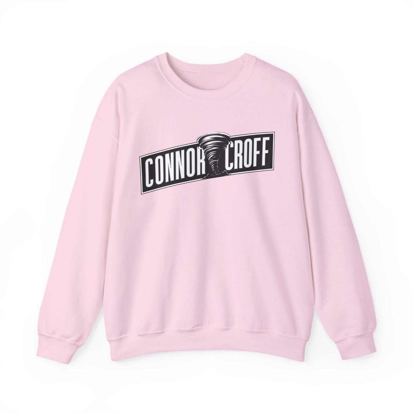 Connor Croff Black White Logo Unisex Heavy Blend™ Crewneck Sweatshirt