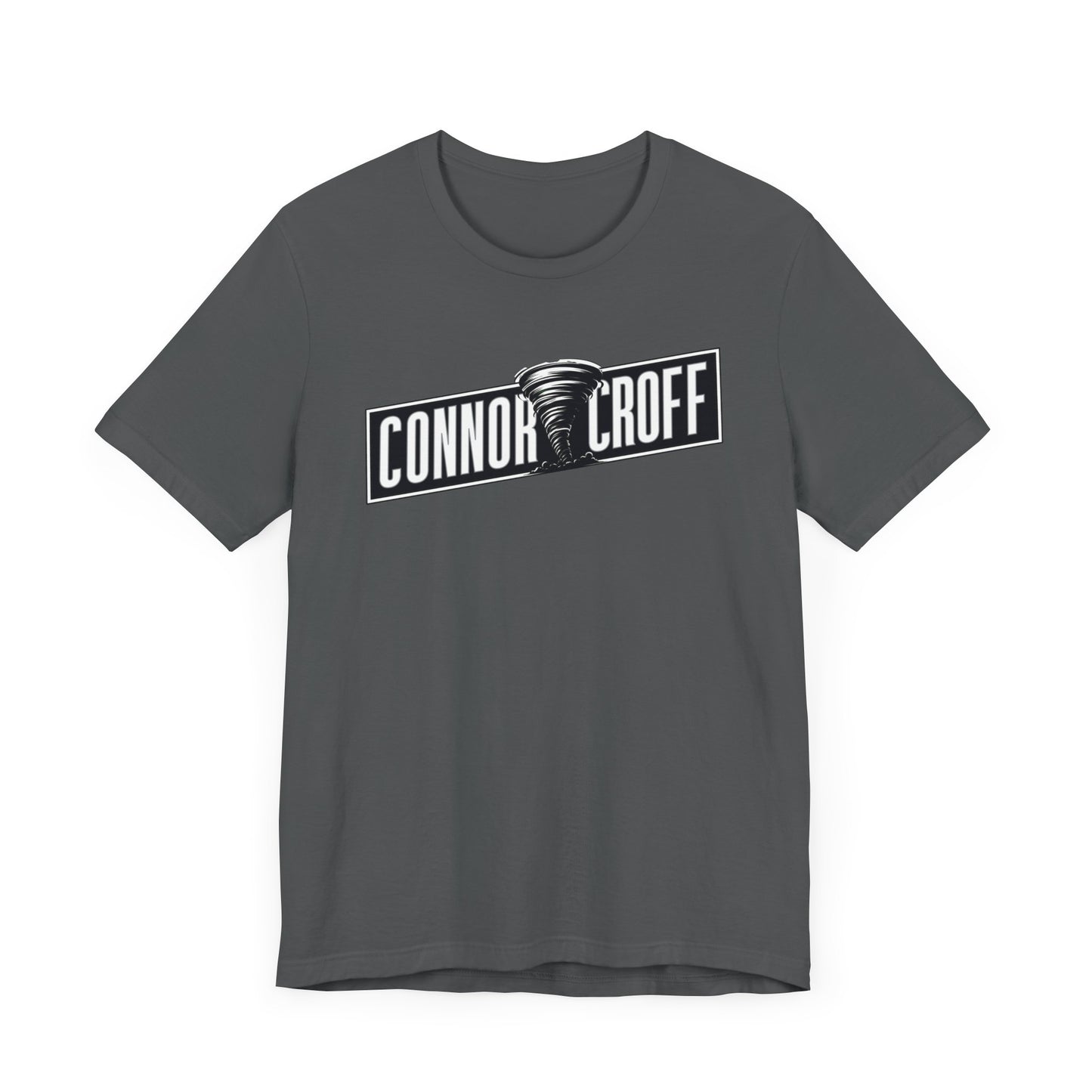 Connor Croff Black White Logo Unisex Jersey Short Sleeve Tee