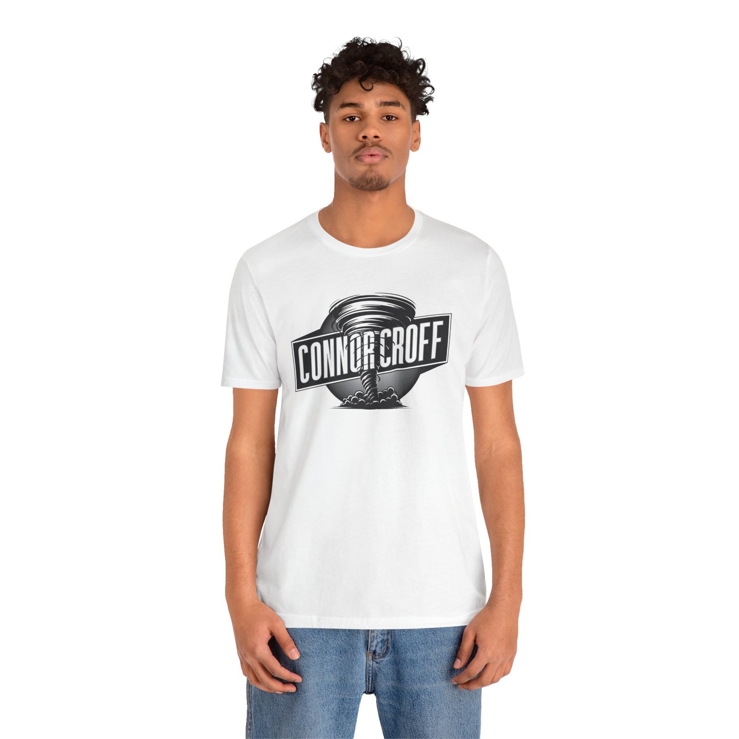 Connor Croff Black White Circle Logo Unisex Jersey Short Sleeve Tee