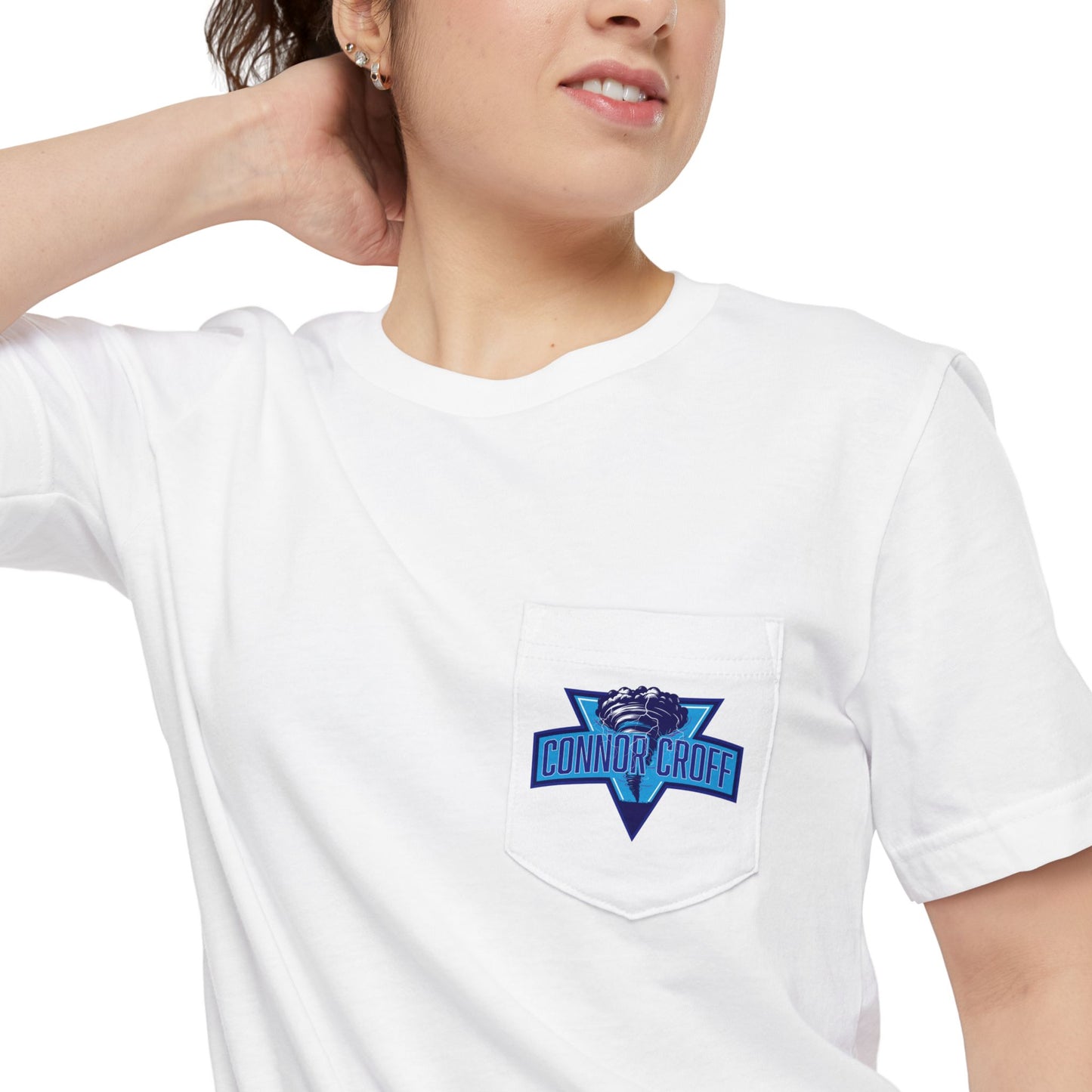 Connor Croff Blue Logo Unisex Pocket T-shirt