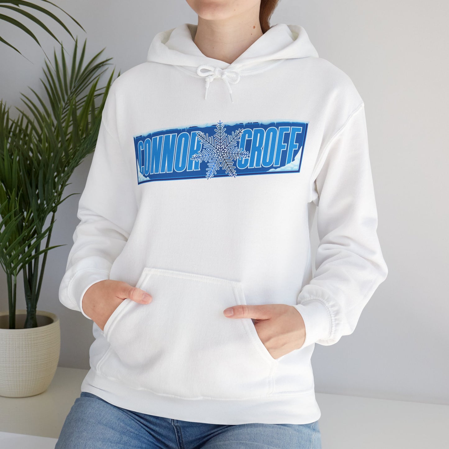 Connor Croff Snowflake Logo Unisex Heavy Blend™ Hooded Sweatshirt