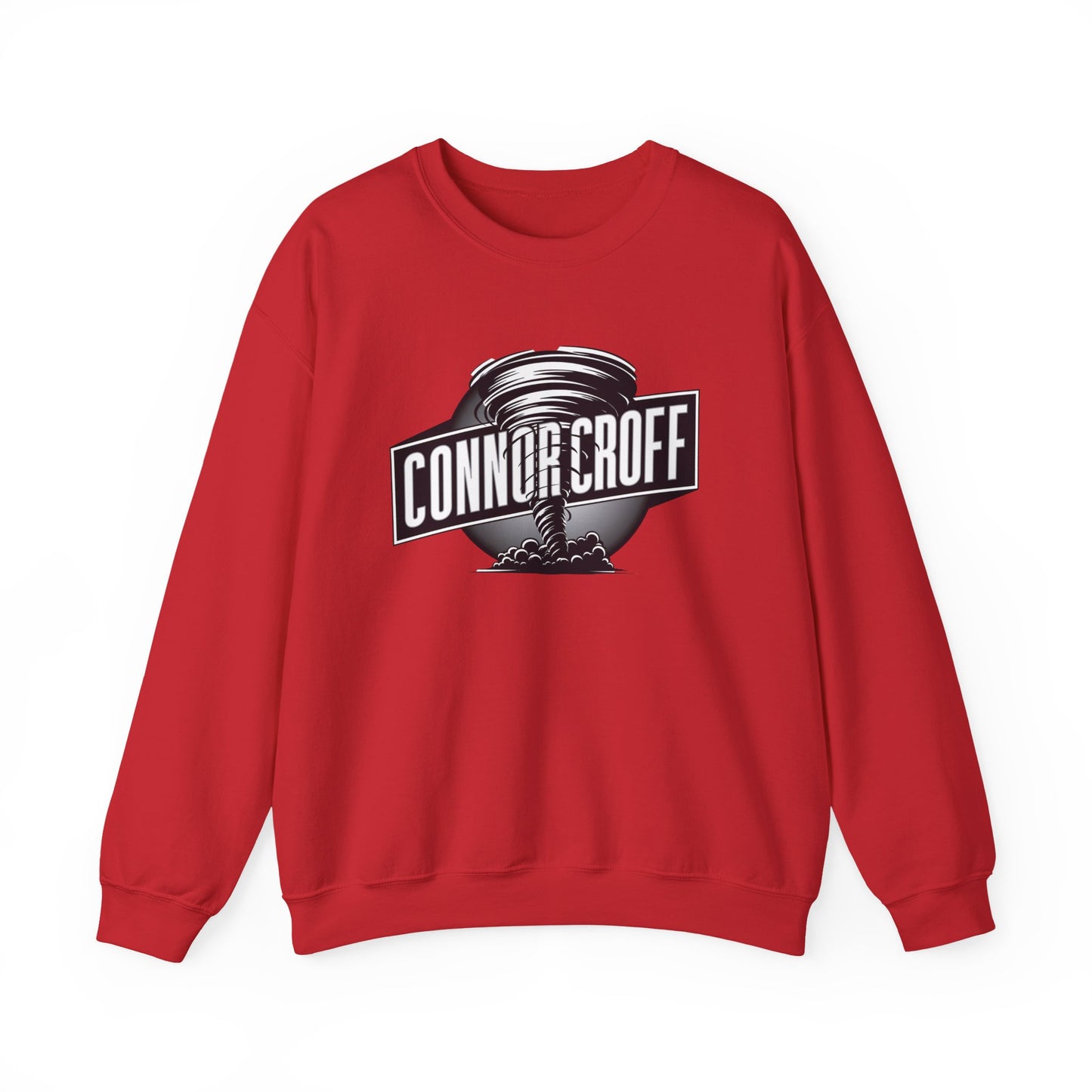 Connor Croff Black White Circle Logo Unisex Heavy Blend™ Crewneck Sweatshirt