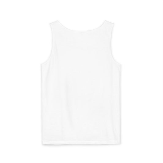 Connor Croff Black White Circle Logo Unisex Garment-Dyed Tank Top