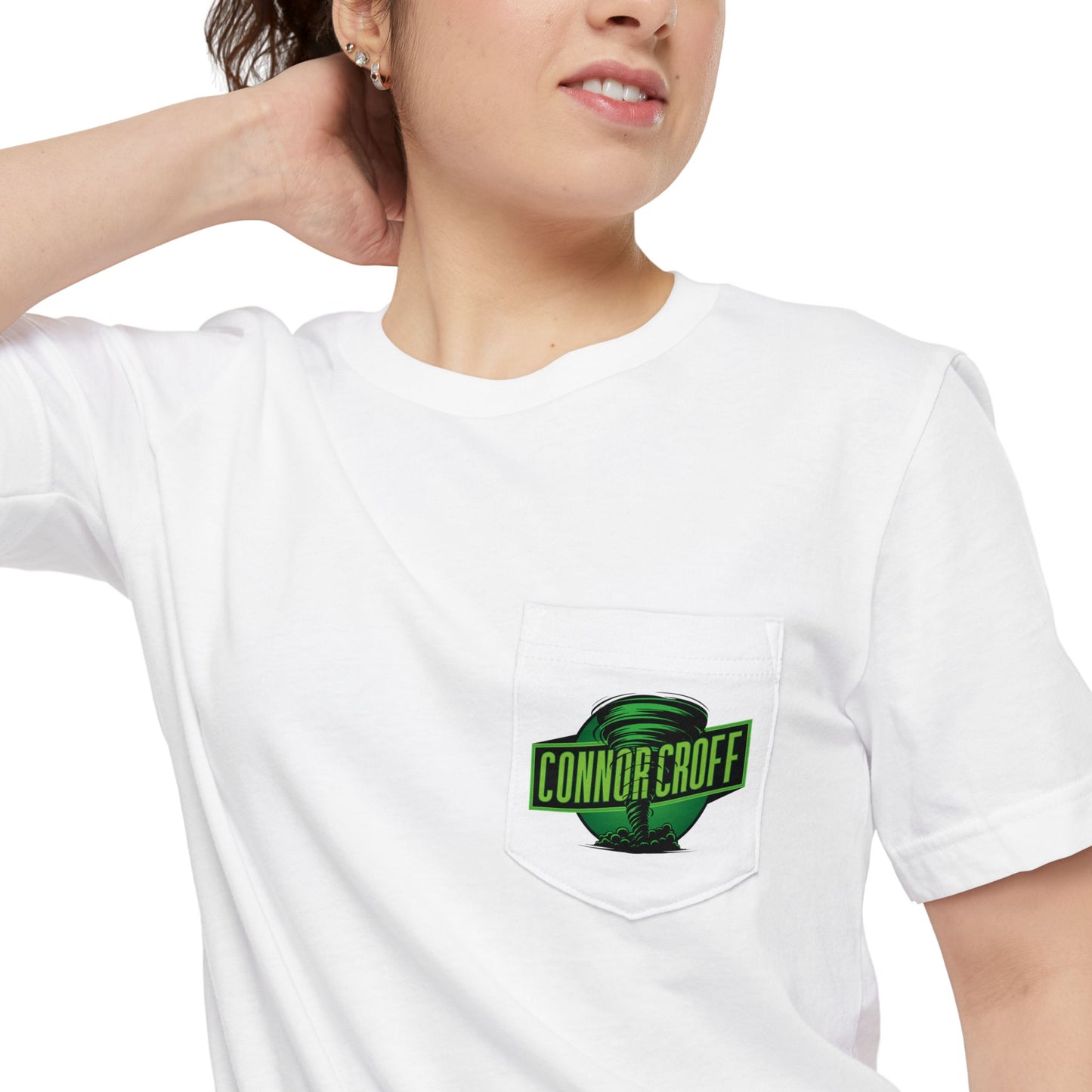 Connor Croff Green Circle Logo Unisex Pocket T-shirt