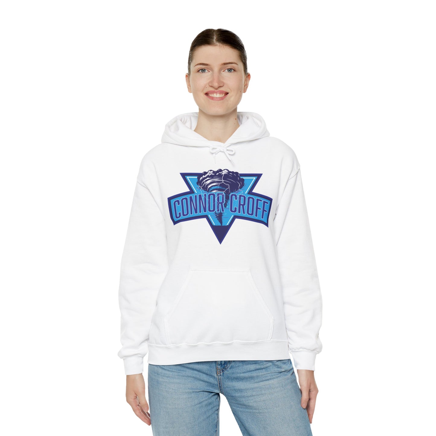 Connor Croff Blue Logo Unisex Heavy Blend™ Hooded Sweatshirt