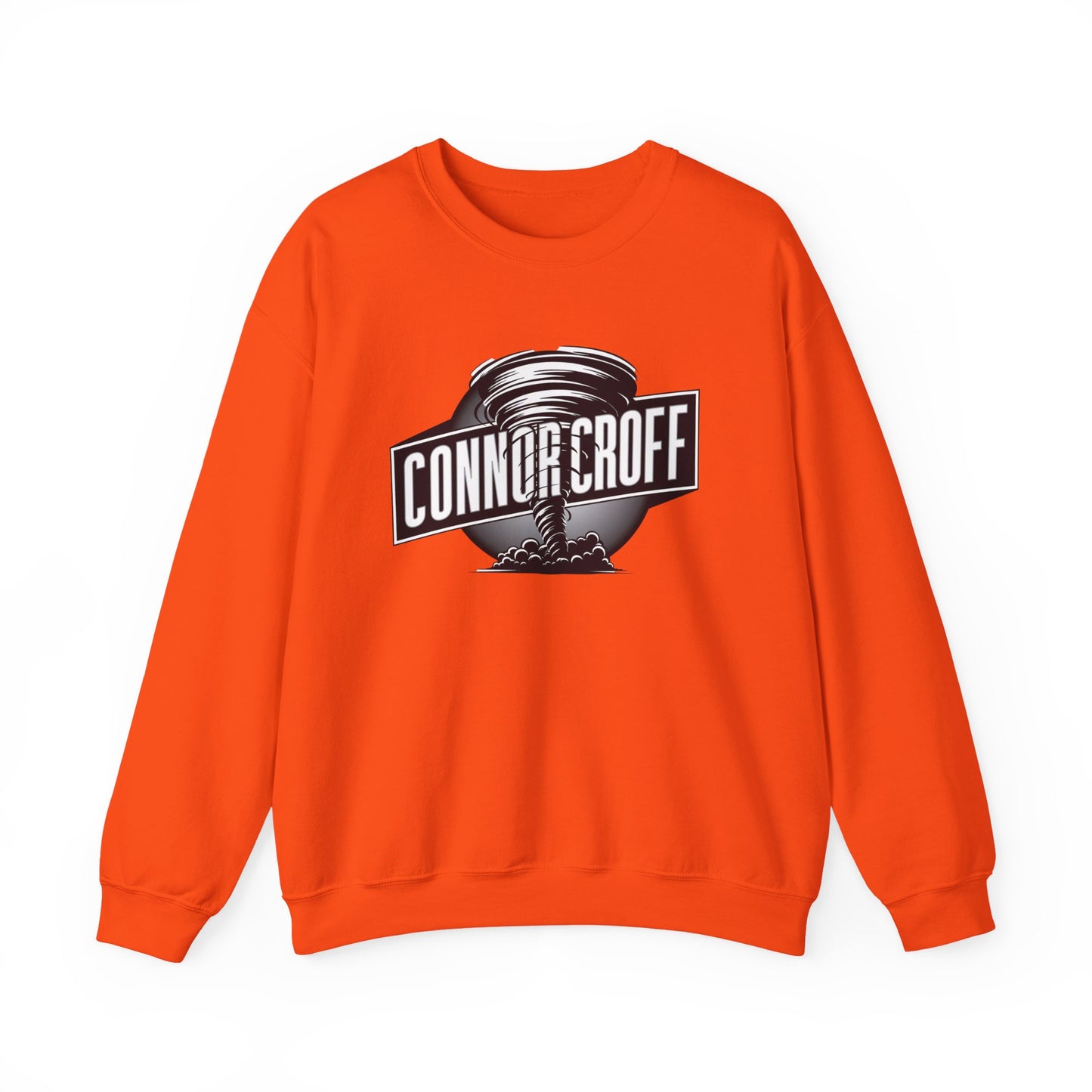 Connor Croff Black White Circle Logo Unisex Heavy Blend™ Crewneck Sweatshirt