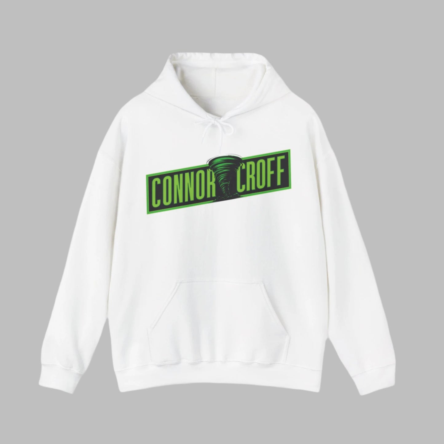 Connor Croff Green Logo Unisex Heavy Blend™ Hooded Sweatshirt