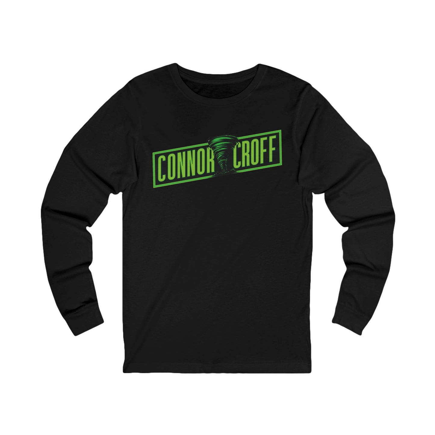 Connor Croff Green Logo Unisex Jersey Long Sleeve Tee