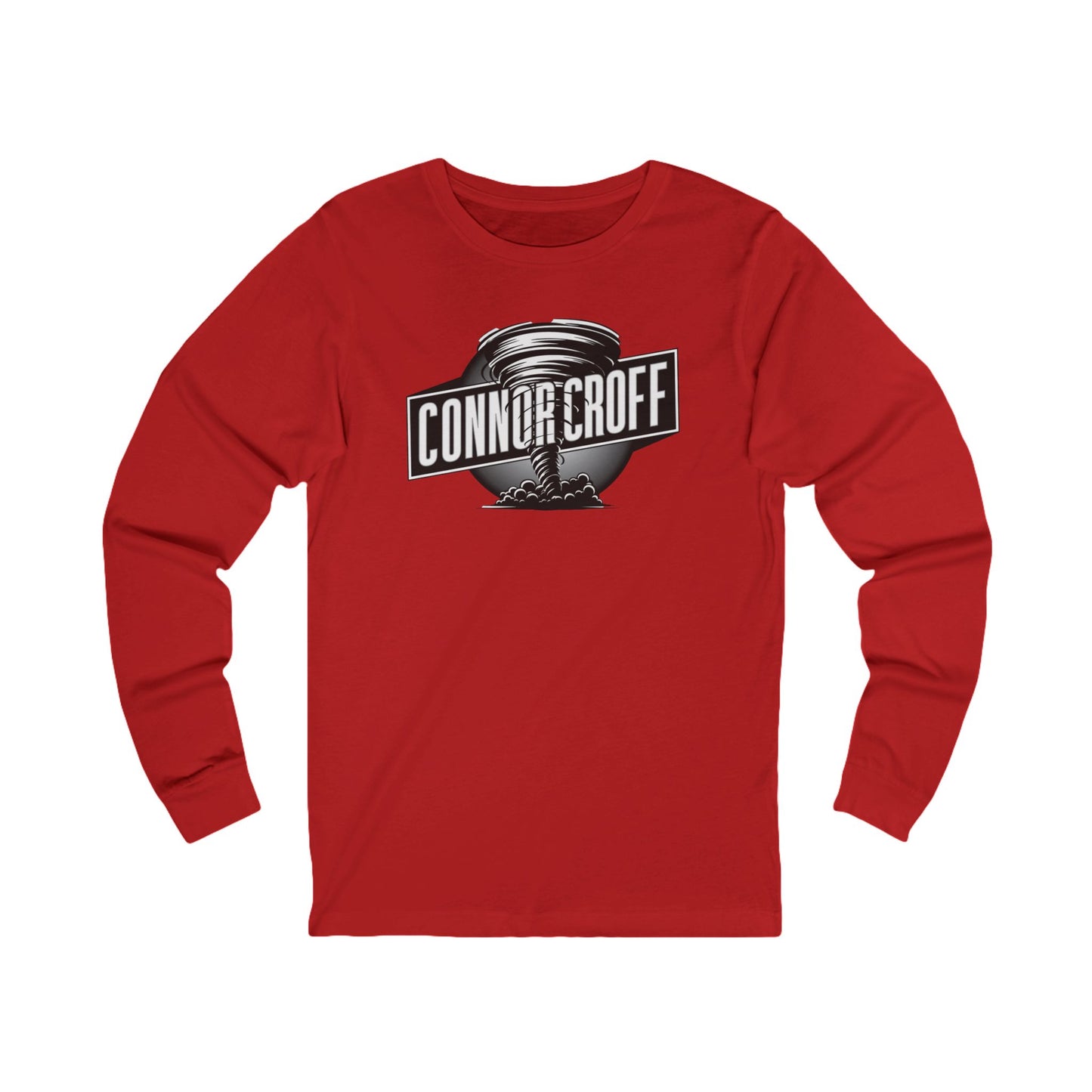 Connor Croff Black White Circle Logo Unisex Jersey Long Sleeve Tee