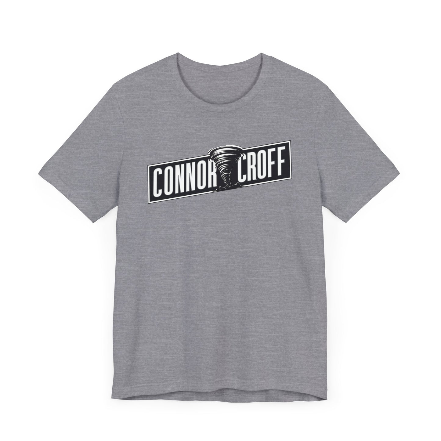 Connor Croff Black White Logo Unisex Jersey Short Sleeve Tee