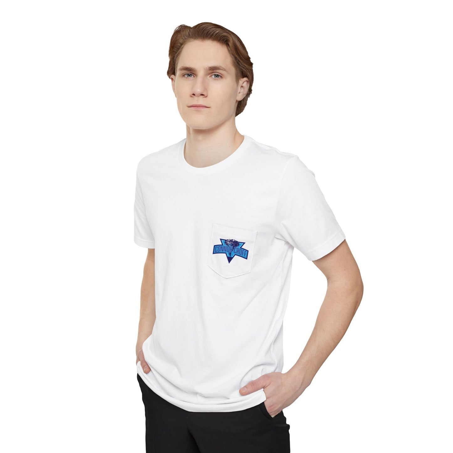 Connor Croff Blue Logo Unisex Pocket T-shirt