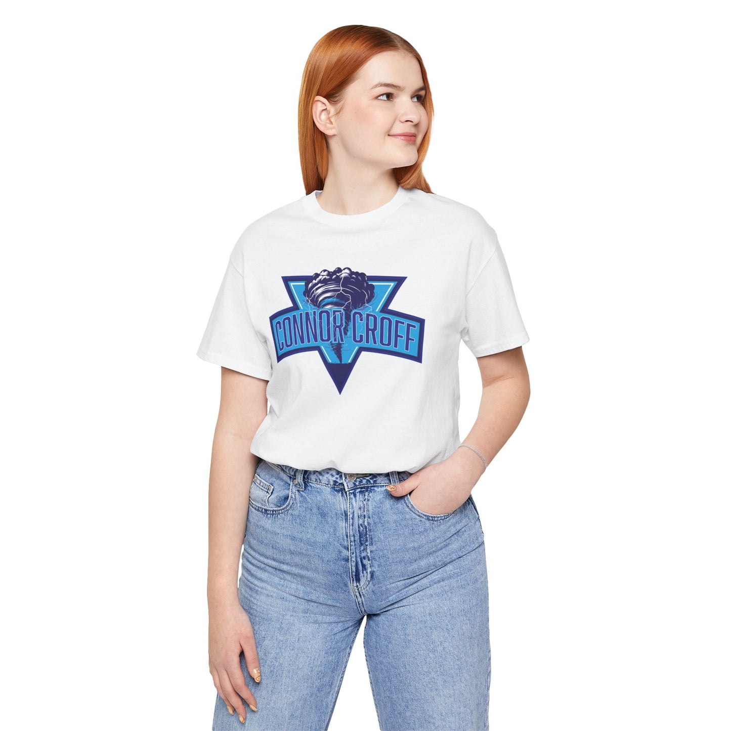 Connor Croff Blue Logo Unisex Jersey Short Sleeve Tee